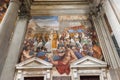 Fresco in the interior of San Marco Church, Florence, Italy Royalty Free Stock Photo